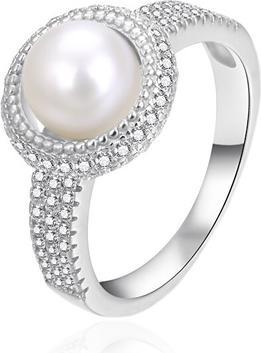 Image du produit Agato Dazzling Silver Ring With Genuine Pearl Agt-R10w