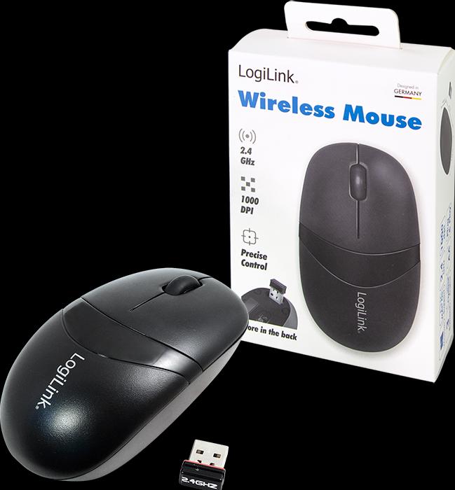 Immagine prodotto LogiLink Mouse ottico senza fili 2.4 GHz Mini con Autolink (Senza fili)