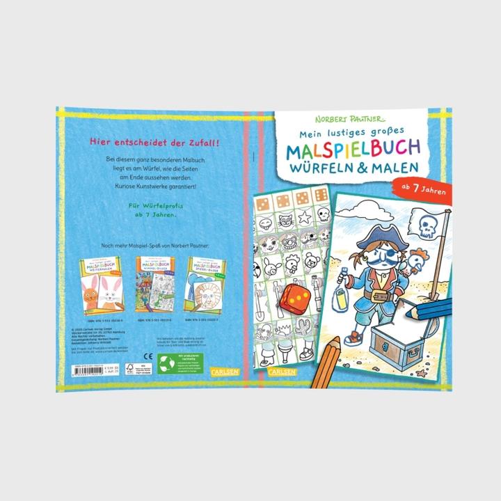 Produktbild Mein lustiges grosses Malspielbuch: Würfeln & Malen (ab 7 Jahren)
