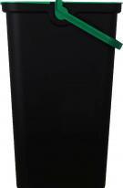 Image du produit Tontarelli poubelle avec anse moda 38l vert/noir (38 l)