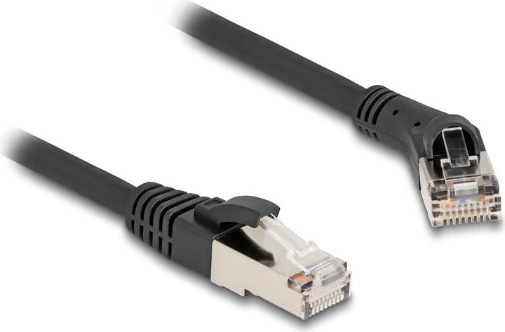 Image du produit Delock Câble réseau RJ45 Cat.8.1 S/FTP mâle 45ï¿½ à angle droit vers mâle droit jusqu'à 40 (S/FTP, CAT8.1, 2 m)
