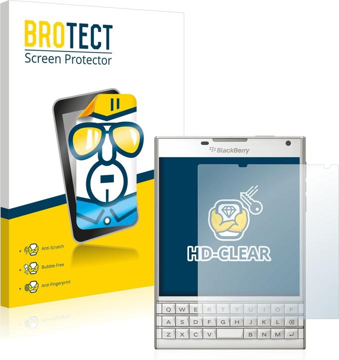Produktbild BROTECT Schutzfolie Displayschutz Klar (2 Stück, Blackberry Passport)