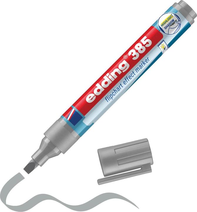 Produktbild Edding 385 - Flipchartmarker (Grau, 5 mm, 1 x)