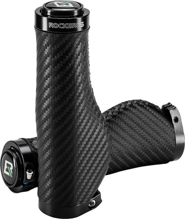 Actual product image Rockbros Bike Grips Twisted Ergonomic Anti-Slip Grips - Black