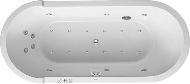 Produktbild Duravit Oval-Whirlwanne STARCK 170 l 180x80 we 2 RS Combi-System P (170 l, 180 cm, 80 cm)