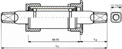 Produktbild Neco -Tretlager BSA V122.5/28.5