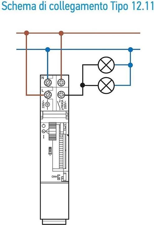 Actual product image Finder Timer for top-hat rail B