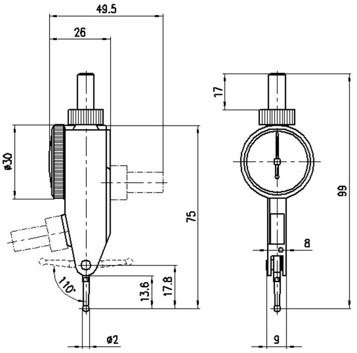Image du produit Mahr Indicateur à levier Martest 800