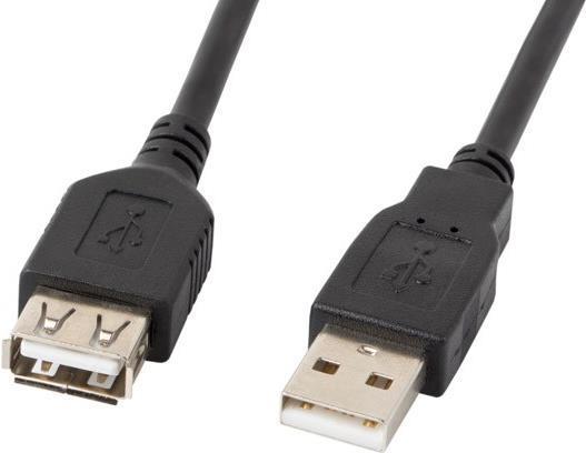 Immagine prodotto Lanberg CA-USBE-10CC-0018-BK Cavo USB 1,8 m 2.0 USB A Nero (1.80 m, USB 2.0)