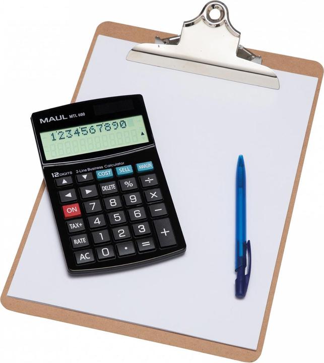Produktbild Maul Taschenrechner MTL600 Schwarz (Batterien)