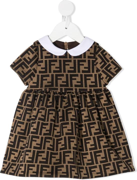 Fendi Kids Dresses Brown (18)