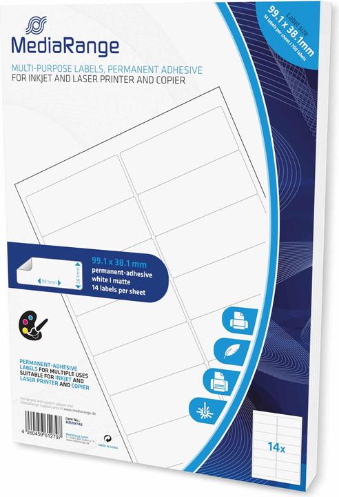 Actual product image MediaRange Matt permanent adhesive