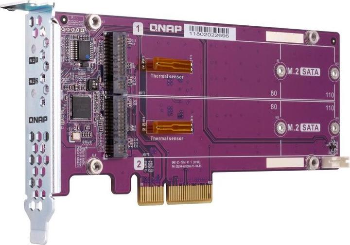 Actual product image QNAP DUAL M.2 22110/2280 SATA SSD