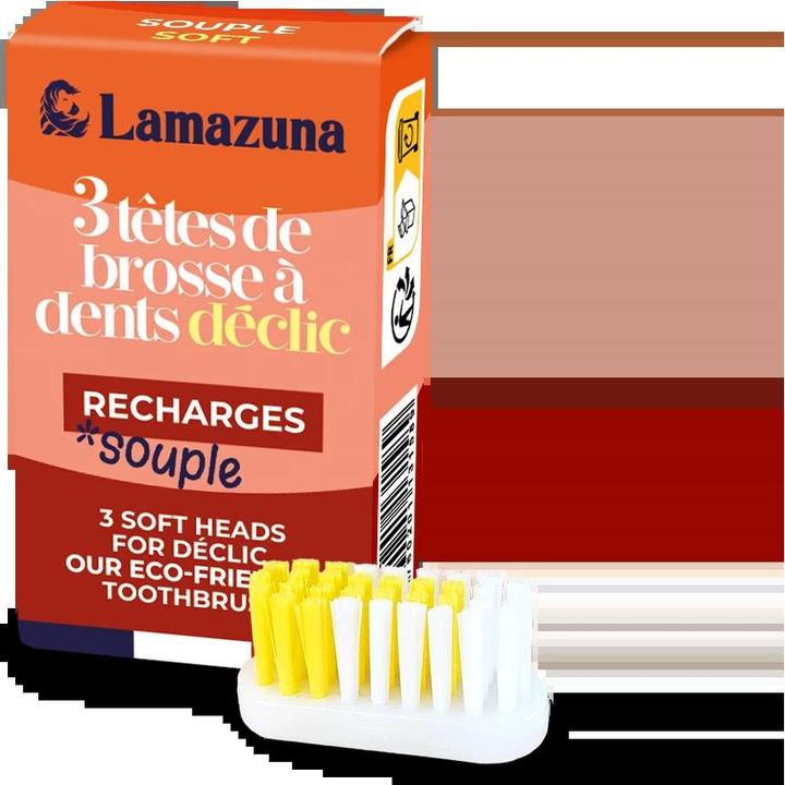 Produktbild Lamazuna 3 Bürstenköpfe für Zahnbürste Weich - (Weich, 3 x)