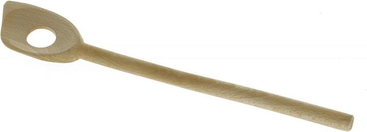 Actual product image de Buyer Pointed wooden spoon with hole for risotto, 30cm