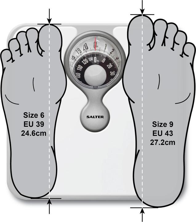 Actual product image Salter 484 WHDRFEU16 Magnifying Lens Mechanical Bathroom Scale (133 kg)