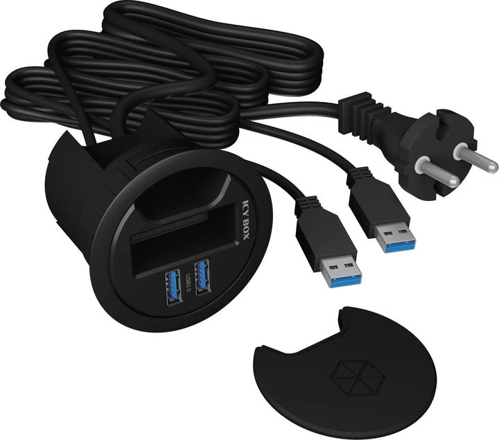 Produktbild Icy Box IB-HUB2201 (USB-A, 2 Ports)