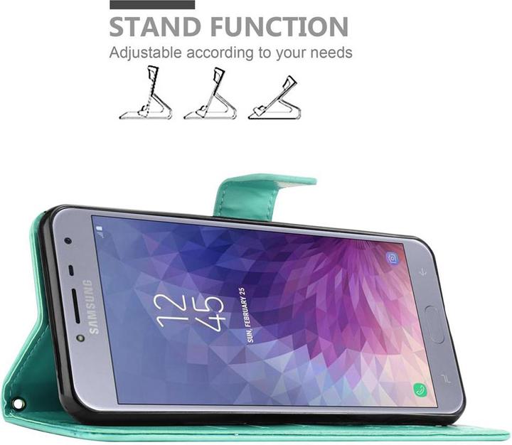 Produktbild Cadorabo Flower Book Cover (Samsung Galaxy J4 (2018))