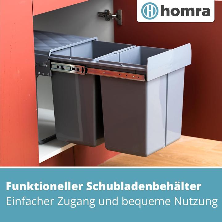 Actual product image Homra Ausziehbares Müll-Trennsystem (40 l)