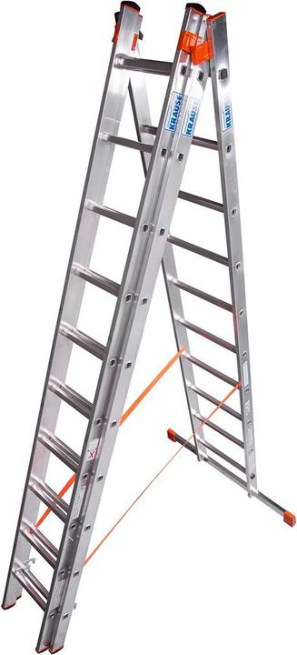 Actual product image Krause KRAU 129680 Tribilo Rungs Multipurpose Ladder Three-Piece 3x10 Rungs (Multi-purpose ladder, 4.90 cm)