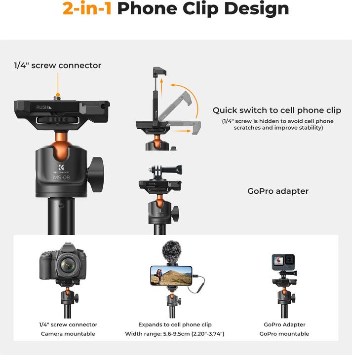 Produktbild K&F Concept Tripod KF09.127