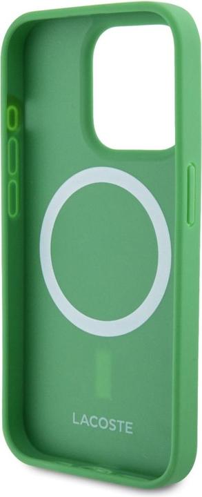 Actual product image Lacoste Etui Iconic Petit Pique Crossbody Cord MagSafe do iPhone 15 Pro Max zielony