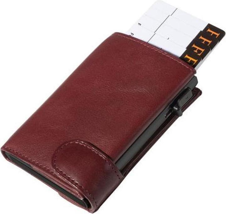 Tony Perotti Furbo Lederkartenhalter mit Wechsel Tasche Brown