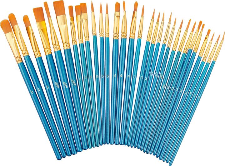 Actual product image Relaxdays 30-piece brush set (13 mm)