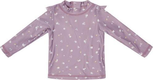 Produktbild Little Dutch Swim T-shirt long sleeves ruffles Mauve Blossom - 74/80 (74)