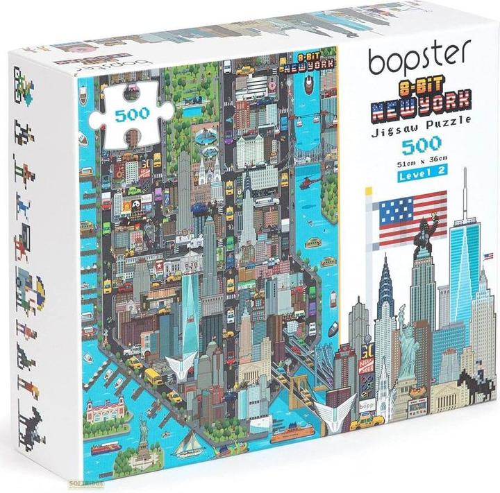 Image du produit Ravensburger 8-Bit Pixel Puzzle New York Level 2 500 Teile (500 pièces)