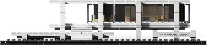 Actual product image LEGO Farnsworth House (21009, LEGO Architecture)