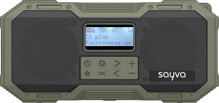 Actual product image Sayva Camping light green (DAB+, VHF, Bluetooth)