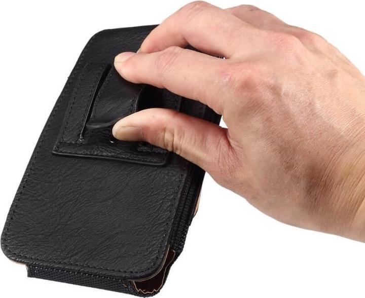 Productafbeelding Cover-Discount Nylon - Leren Riemtas met Kaartvak zwart / L
