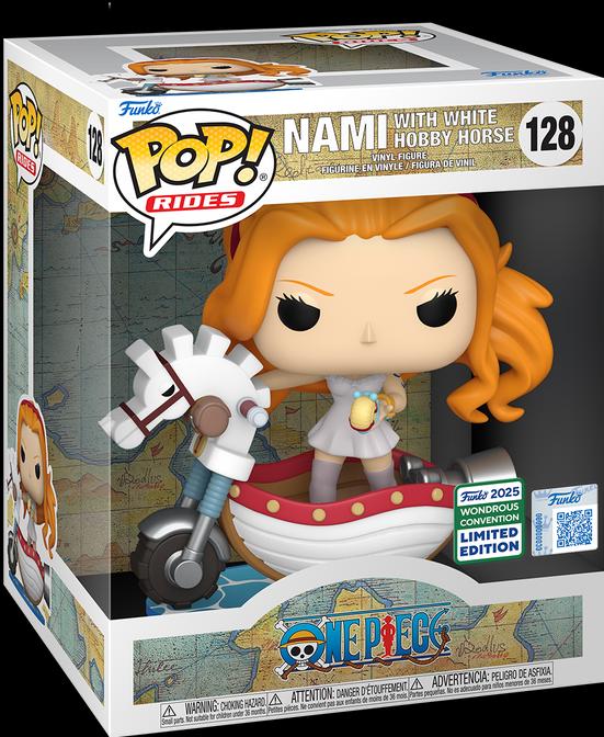 Image du produit Funko POP! Rides Deluxe One Piece Nami with White Hobby Horse Exclusive 2025