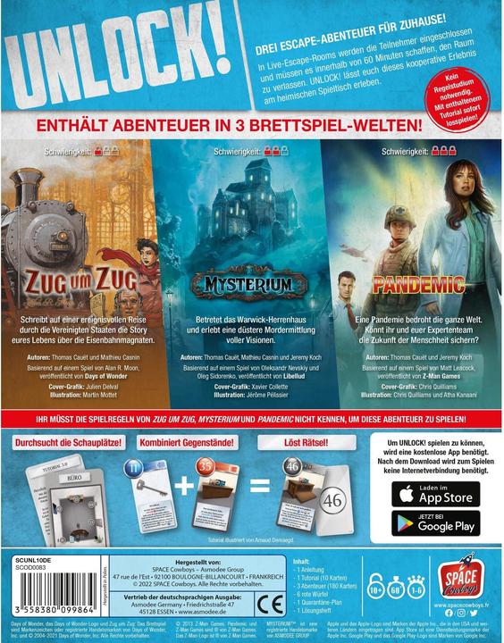Image du produit Swissgames-Spiele Hans im Glück Unlock! Jeu Aventures (Allemand)