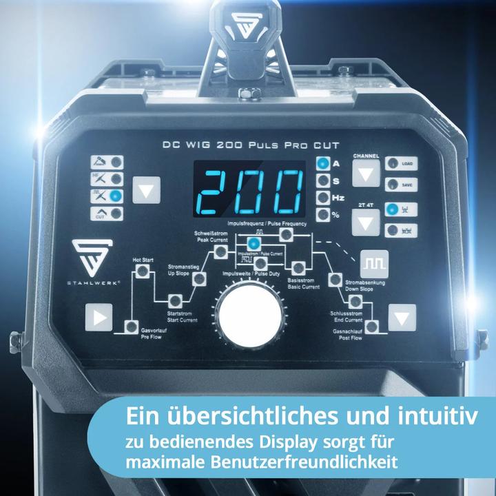 Actual product image Stahlwerk DC TIG 200 Pulse Pro CUT 4-in-1 combi welder