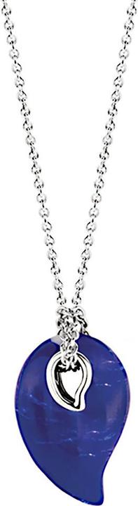 Ti Sento Milano Collier mit dunkelblauen Stein 3918BL/45 (925 Sterling Silber, 48 cm)