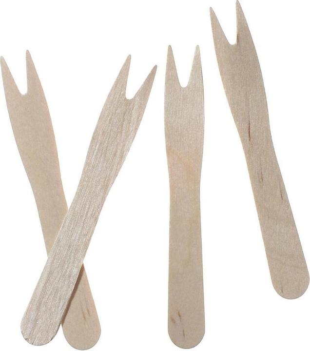 Papstar Pommes-Frites-Gabeln Holz pure (1000 x)