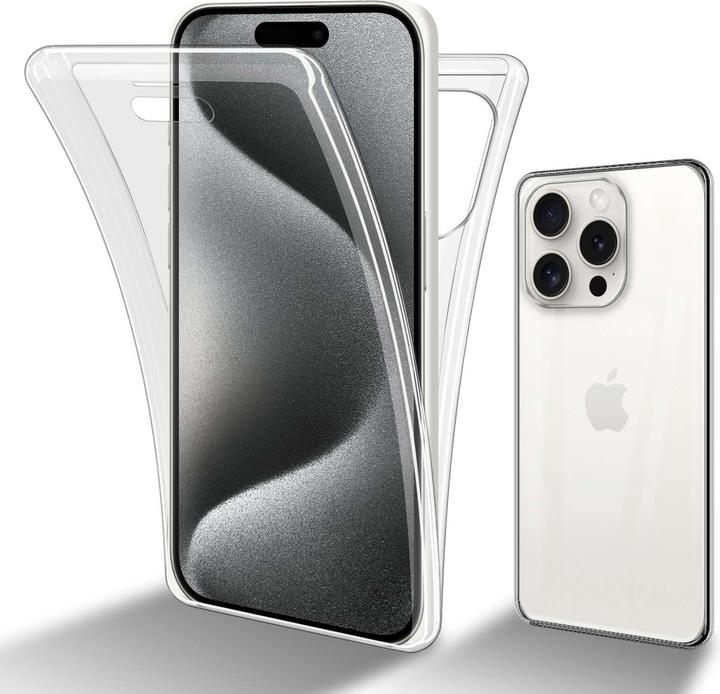 Actual product image Cadorabo Bumper Case for Apple iPhone 15 PRO TPU 360 Grad Case for Apple iPhone 15 PRO (Apple iPhone 15 Pro)