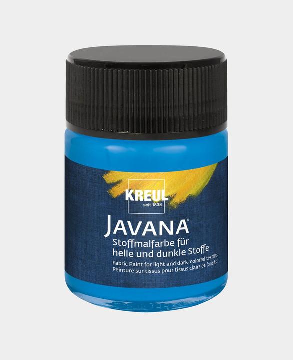 Actual product image Kreul Textile paint JAVANA "Opaque", blue, 50 ml (Blue, 50 ml)