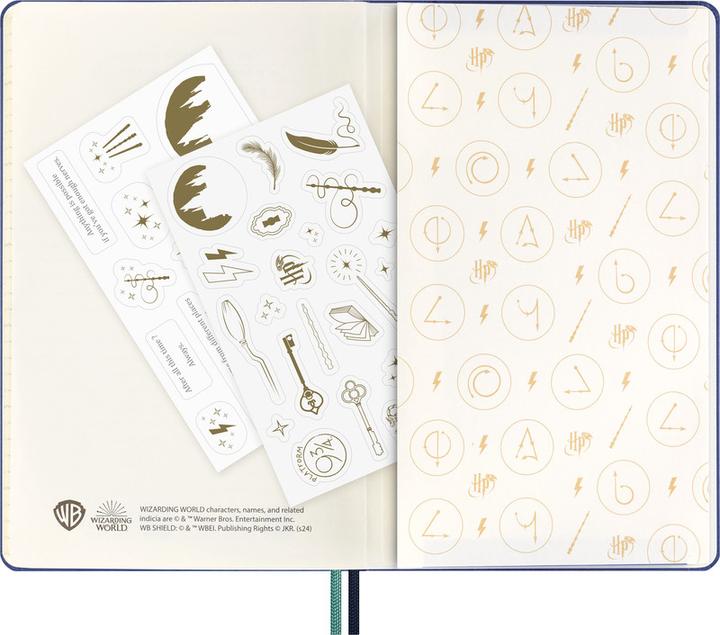 Image du produit Moleskine Harry Potter Patronum (130 x 210 mm, À rayures, Couverture rigide)