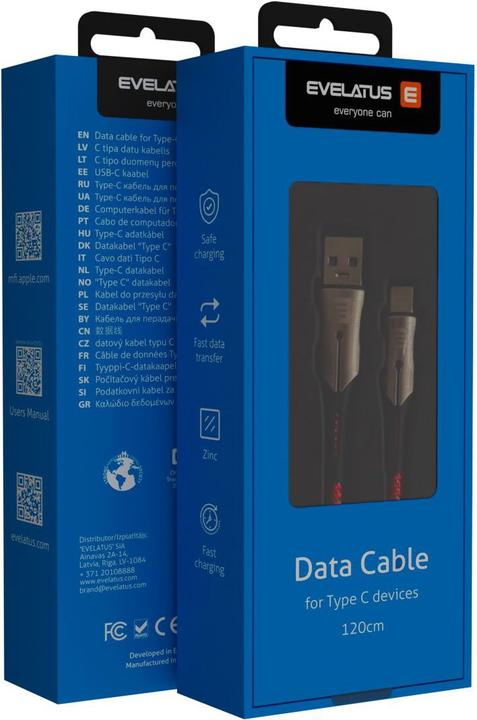 Produktbild Evelatus Type-C Data Cable TPC02 (1 m)