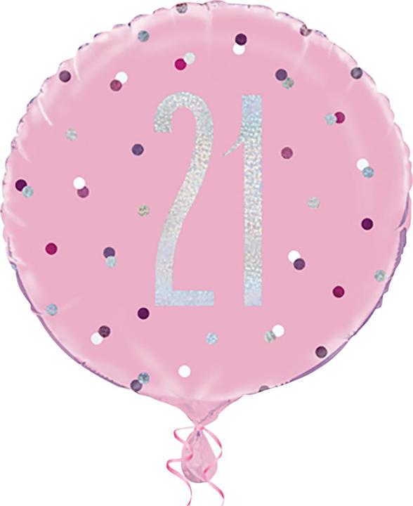 Actual product image Unique Party Prismatic foil balloon glitter foil
