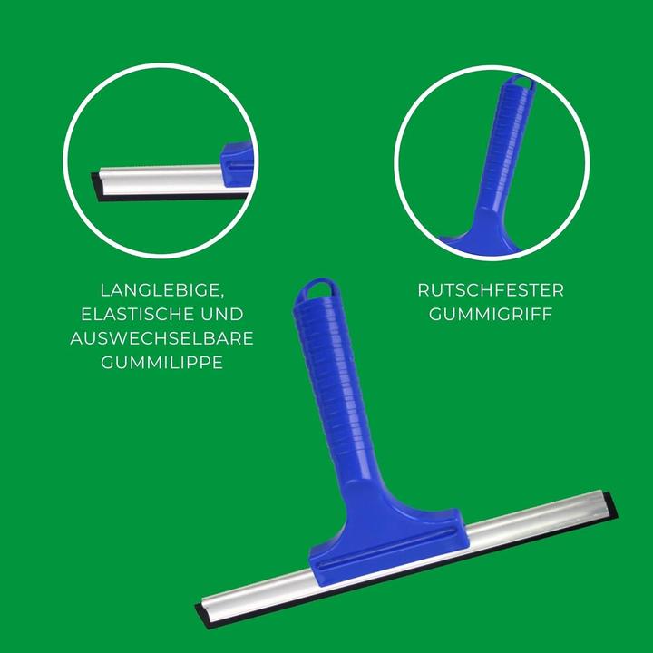 Produktbild Novaliv Sparset Fensterabzieher 23 cm + 35 cm Aluleiste mit Gummilippe für streifenfreies Abziehen B (2 Stk.)