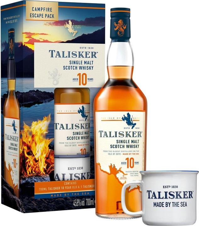 Talisker 10 anni Pacchetto Fuga dal Falò (Single Malt, 1 x 70 cl)