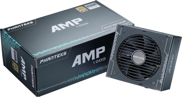 Actual product image Phanteks AMP v2 80 PLUS Gold power supply, modular, PCIe 5.0 - 1000 Watt, black (1000 W)