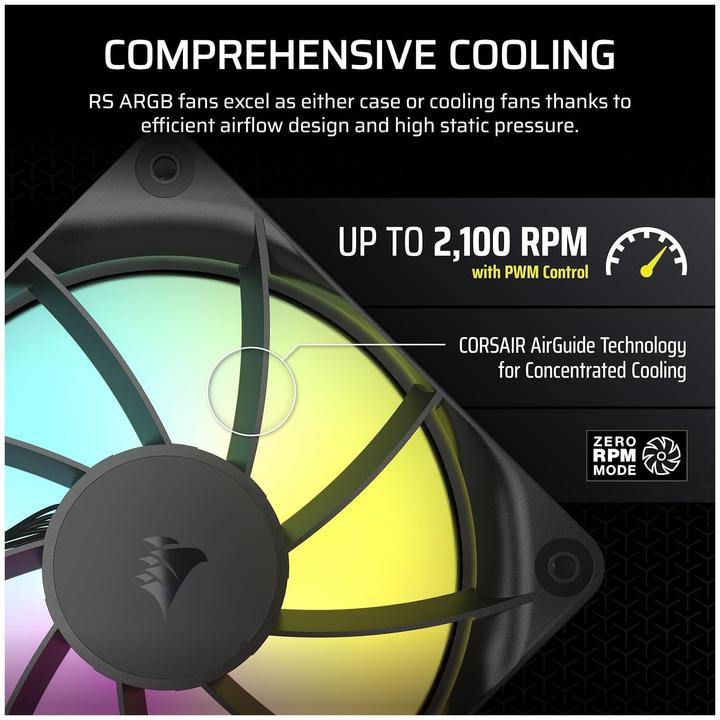 Actual product image Corsair RS120 (120 mm, 3 x)