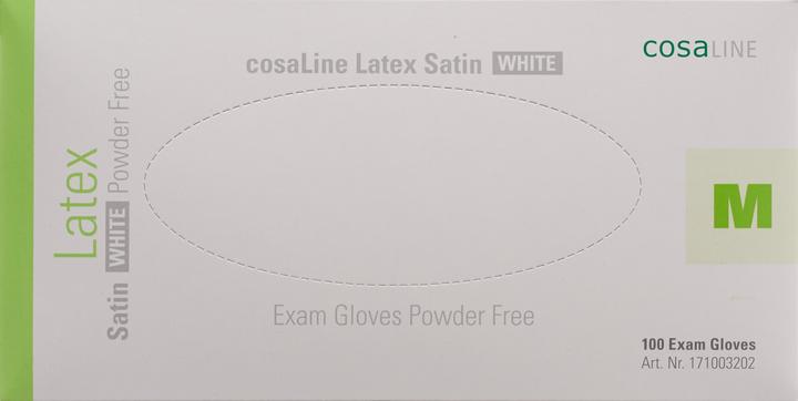 Immagine prodotto CosaLine Guanti da esame in lattice satinato bianco senza polvere (M)