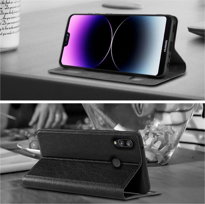 Actual product image Cadorabo Case Book View Doppelfenster (Huawei Nova 3E)