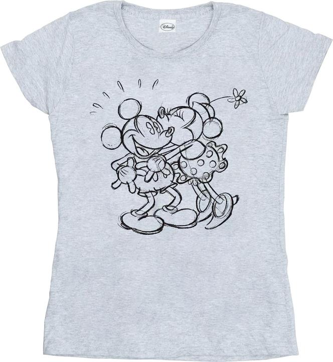 Produktbild Disney Mickey And Minnie Mouse Kiss Sketch TShirt (L)